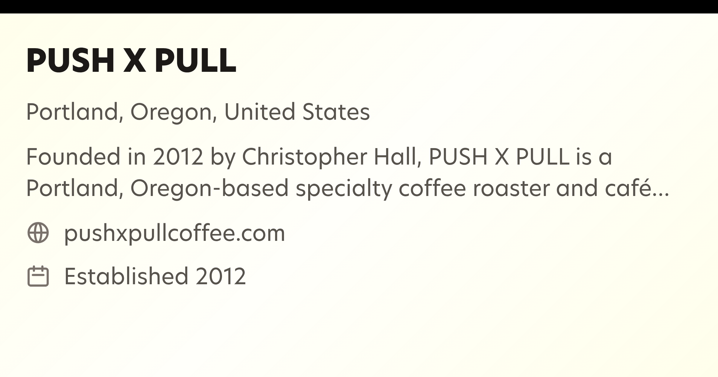 PUSH X PULL - Specialty Coffee Roaster | Unpacking Coffee